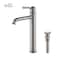 Kibi Victorian Single Handle Bathroom Vessel Sink Faucet with Pop Up Drain C-KBF1013BN-KPW101BN - alternate 1